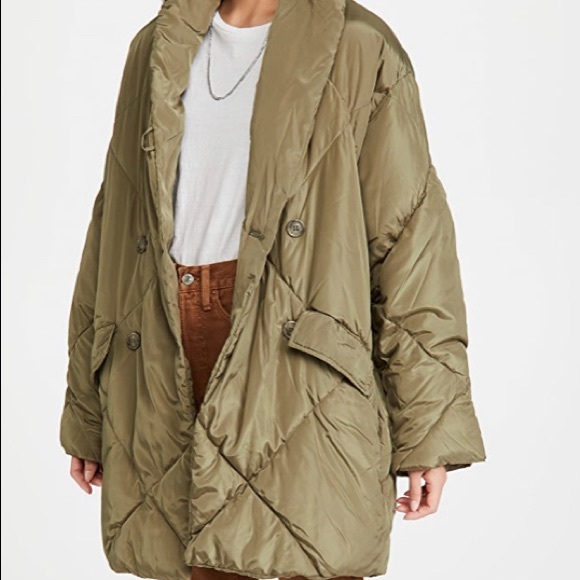 Free PeopleElla Puffer Coat olive